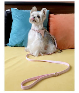Arkika_Rhinestone_dog_harness_pink_diamond_Dog_Harness_bling_leather_dog_harness_for_small_dog_and_cat-handle