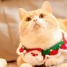 Load image into Gallery viewer, Christmas-Santa-Claus-Bow-cat-Collar