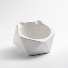 Load image into Gallery viewer, Geometry-Raised-Cat-Bowl-elevated-cat-feeder-elevated-tilted-cat-bowls-porcelain-cat-bowl-cat-bowls-with-stand-raised-cat-dishes-Aipaws