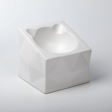 Load image into Gallery viewer, Geometry-Raised-Cat-Bowl-elevated-cat-feeder-elevated-tilted-cat-bowls-porcelain-cat-bowl-cat-bowls-with-stand-raised-cat-dishes-Aipaws