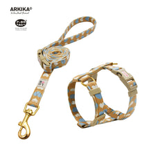 Load image into Gallery viewer, Arkika-Cat-Harness-and-Leash-travel-cat-harness-luxury-cat-harness-soft cat-harness-japan-japanese-yellow