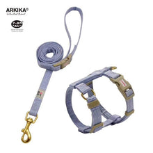 Load image into Gallery viewer, Arkika-Cat-Harness-and-Leash-travel-cat-harness-luxury-cat-harness-soft cat-harness-plaid-japan-BLUE