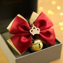 Load image into Gallery viewer, Christmas-Crown-Bow-dog-Collar-Bell