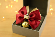 Load image into Gallery viewer, Christmas-Crown-Bow-dog-Collar-Bell