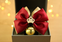 Load image into Gallery viewer, Christmas-Crown-Bow-dog-Collar-Bell