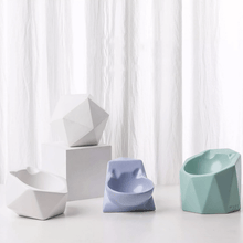 Load image into Gallery viewer, Geometry-Raised-Cat-Bowl-elevated-cat-feeder-elevated-tilted-cat-bowls-porcelain-cat-bowl-cat-bowls-with-stand-raised-cat-dishes-Aipaws
