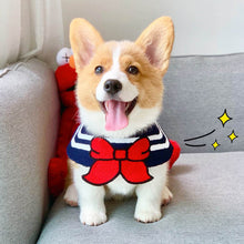 Load image into Gallery viewer, sailor dog bib sailormoon Bandanas navy dog collar