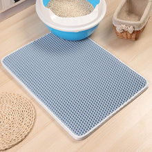 Load image into Gallery viewer,  cat litter mat blue