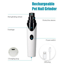 Load image into Gallery viewer, electric dog nail trimmer Powerful pet nail grinder electric dog nail clipper