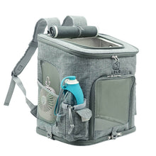 Load image into Gallery viewer, Cat Carrier Backpack large grey