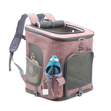 Load image into Gallery viewer, Cat Carrier Backpack pink large