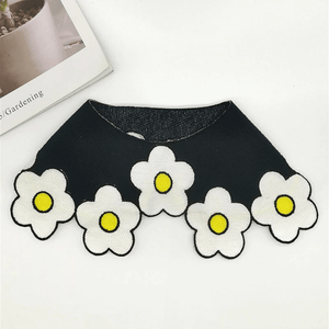 black flower cute dog bandanas