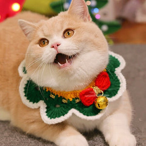 Christmas-cat-Collar-Bell-elf-hand-made-collar