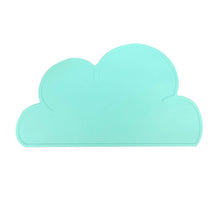 Load image into Gallery viewer, cloud-shaped-dog-bowl-mat-cat-bowl-mat-pet-food-mat-dog-mat-for-food-green-colour