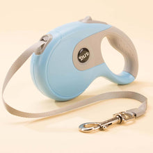 Load image into Gallery viewer, retractable dog leash blue grey