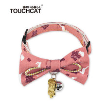 Load image into Gallery viewer, Cat-bow-tie-collar-cat-bow-tie-kitten-bow-tie-collar pink
