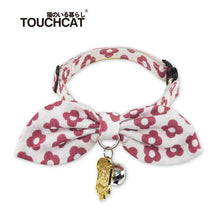 Load image into Gallery viewer, Cat-bow-tie-collar-cat-bow-tie-kitten-bow-tie-collar pink flower