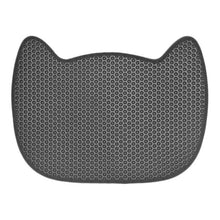 Load image into Gallery viewer, cat face cute cat litter mat black