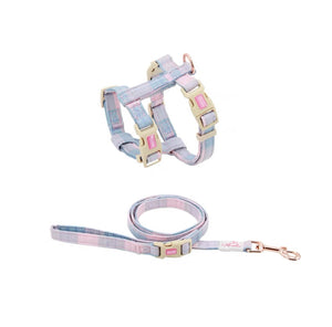 Arkika-Cat-Harness-and-Leash-travel-cat-harness-luxury-cat-harness-softcat-harness-plaid-japan-BLUE-pink