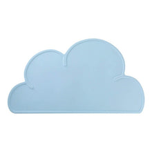 Load image into Gallery viewer, cloud-shaped-dog-bowl-mat-cat-bowl-mat-and-anti-vomiting-cat-bowl-blue