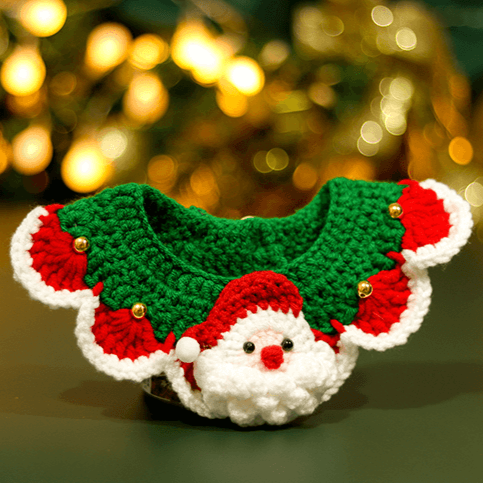 Christmas-Santa-Claus-Bow-cat-Collar