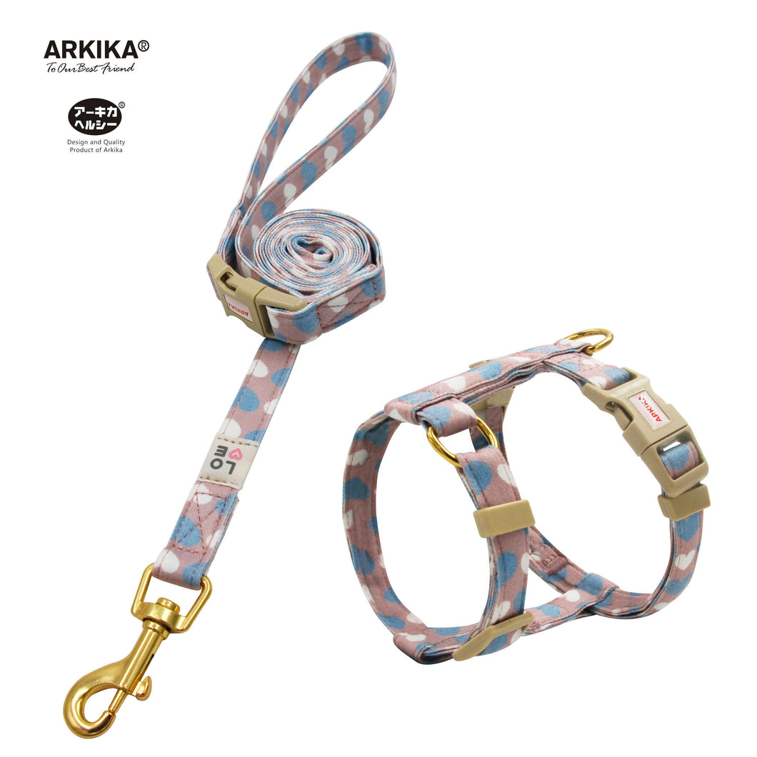 Arkika-Cat-Harness-and-Leash-travel-cat-harness-luxury-cat-harness-soft cat-harness-japan-japanese-pink-color