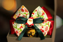 Load image into Gallery viewer, Christmas-Santa-Claus-Bow-Pet-Collar-Bell