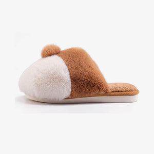 Floofy-Corgi-butt-Slippers-fluffy-stuffed-animal-slippers-indoor-Faux-fur-slippers -Winter-House-Shoes-for-Women-and-Men-fluffy-Slippers-Furry-Slippers-Plush-Lining