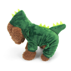 Dinosaur dog costume for Halloween 