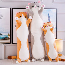 Load image into Gallery viewer, Long-cat-body-pillow-snuggle-kitty-pillow-Snuggle-cat-pillow -Stuffed-Animal-Toy-Big-Plush-Cat-Pillow-Cute-cat-soft-toy-Kids-body-pillow