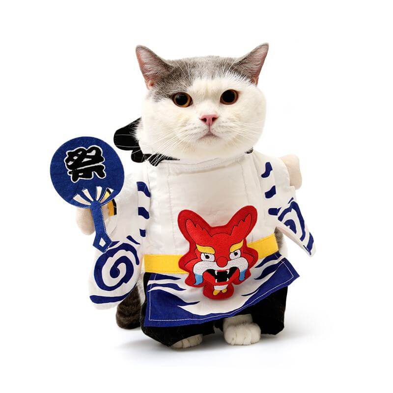 Onmyoji Costume for Cat Japanese Cat Costume Halloween