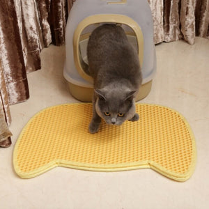 cat face cute cat litter mat