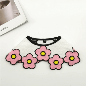 pink flower dog bandanas cute dog collar