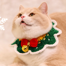 Load image into Gallery viewer, Christmas-cat-Collar-Bell-hand-made-collar
