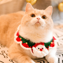 Load image into Gallery viewer, Christmas-Santa-Claus-Bow-cat-Collar