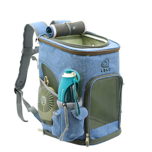 Cat Carrier Backpack blue medium