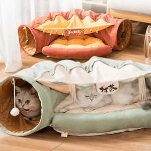 cat tunnel bed indoor