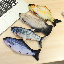 Load image into Gallery viewer, flopping fish cat toy floppy fish moving fish cat toyWagging Fish Cat Toy Catnip cat Kicker fish toy