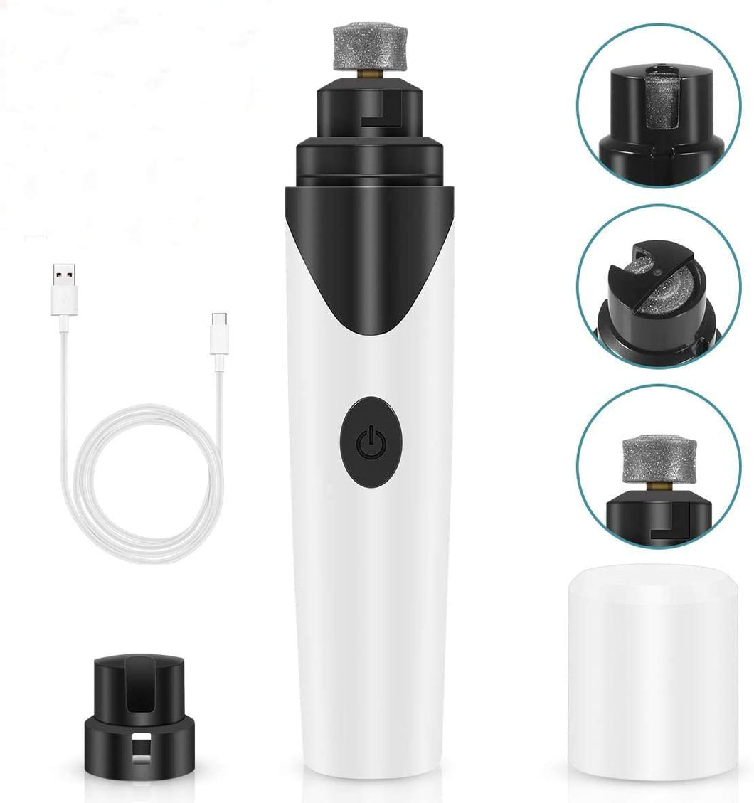 Pet Nail Grinder - Superior Electric Paw Trimmer Clipper with Diamond Pet Nail Grinder - Superior Electric Paw Trimmer Clipper with Diamond