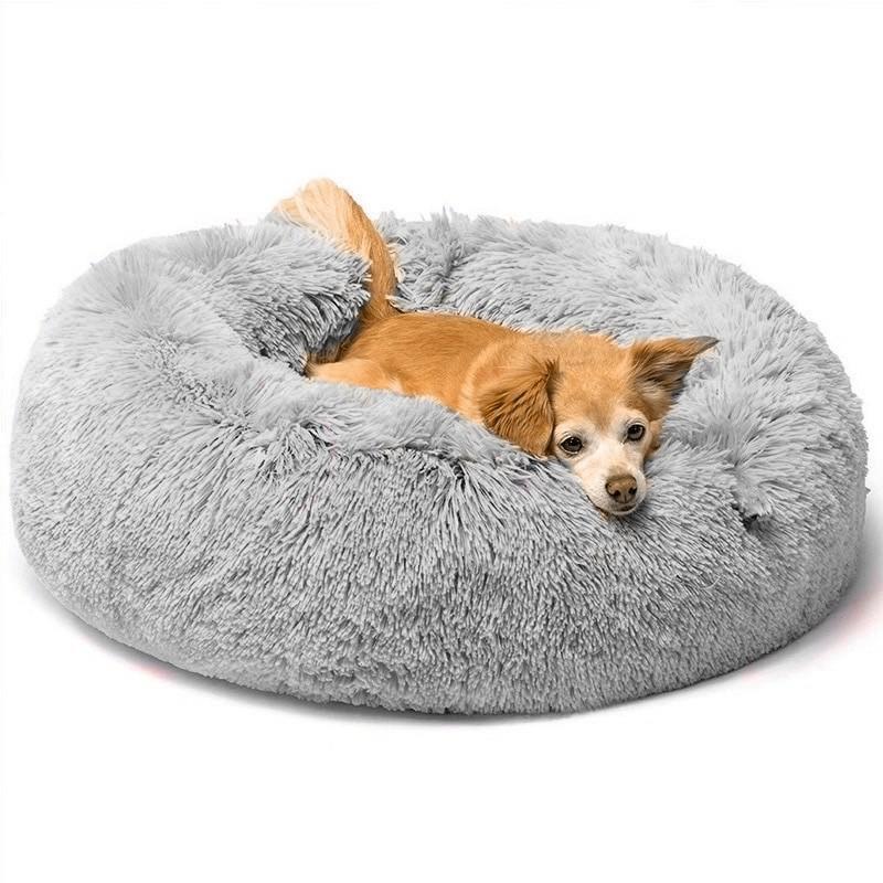 claming dog bed marshmallow cat bed soft plush bed 