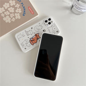 iPhone Case Embroidered Cat