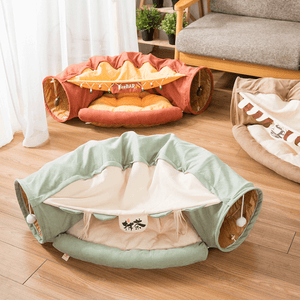 cat tunnel bed