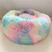 Load image into Gallery viewer, rainbow marshmallow cat bed uk