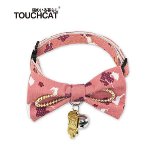 Cat-bow-tie-collar-cat-bow-tie-kitten-bow-tie-collar pink