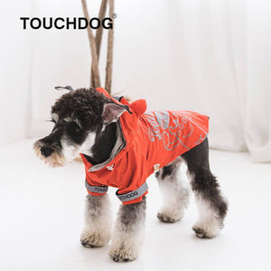 Touchdog-dog-raincoat-Dog-raincoat-with-hood-dog-rain-jacket-small-dog-raincoat-small-dog-raincoat -red