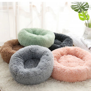 marshmallow cat bed round plush bed