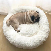 Load image into Gallery viewer, calming dog bed soothing bed white