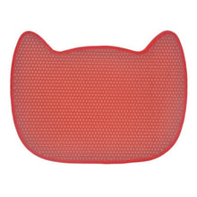 Load image into Gallery viewer, cat face cute cat litter mat red