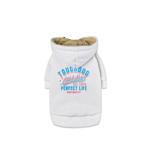 Touchdog-dog-hoodie-french-bulldog-hoodies-dog-sweatshirts-dog-hoodie-dog-coat-with-hood white